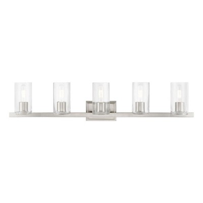 Livex Lighting Clarion 5 - Light Vanity in  Brushed Nickel