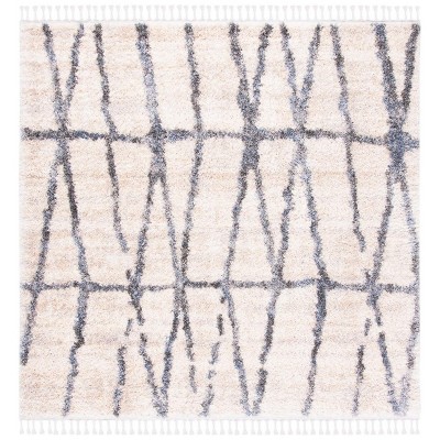 Berber Fringe Shag BFG605 Power Loomed Rug - Safavieh
