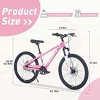 AENKYO 24 Inch Kids Mountain Bike, Suspension Fork, Easy to Assemble All-Terrain Tires Kids Bicycle - Adjustable MTB for Boys & Girls - 2 of 4