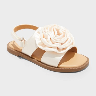 Toddler Nellie Rosette Sandals - Cat & Jack™ Ivory