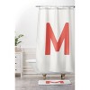Deny Designs April Lane Art Block Monogram Shower Curtain - 3 of 3