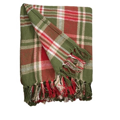 C&F Home Red Green Plaid 50" x 60" Throw Blanket