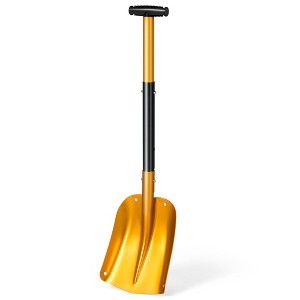 Costway Portable Aluminum Snow Shovel Adjustable Length W/Anti-Skid Handle & Large Blade - 1 of 4