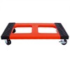 Heavy-Duty Poly Mover's Dolly – 1200 lb Capacity, Non-Marking Rubber Pads – Red/Black Utility Cart for Secure, Scratch-Free Transport - 2 of 4