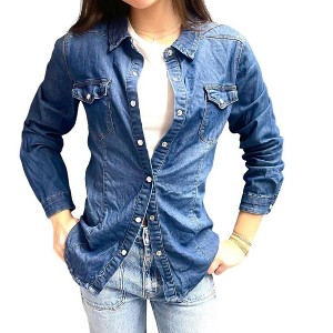 Women's Double Pocket Stretch Shirt - Q2 - 1 of 3