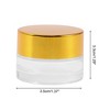 Unique Bargains Transparent Cream Glass Bottle for Bathroom 1 Pc - 4 of 4