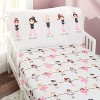 Everyday Kids 3-Piece Toddler Fitted Sheet, Flat Sheet and Pillowcase Set - Born to Dance Ballerina - Soft Breathable Microfiber Toddler Sheets Set - 4 of 4