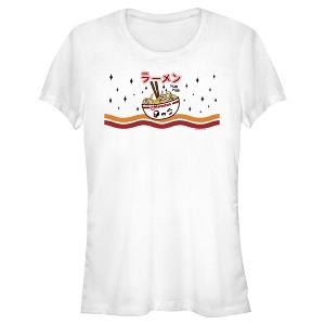 Juniors Womens Maruchan Ramen Bowl Sparkles T-Shirt - 1 of 4