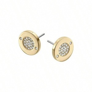 Gold - Tone Stud or Drop Earrings for Women; Stainless Steel - 1 of 4