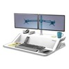 Fellowes Lotus Dual Monitor Arm Kit, For 26" Monitors, Silver, Supports 13 lb - 3 of 4