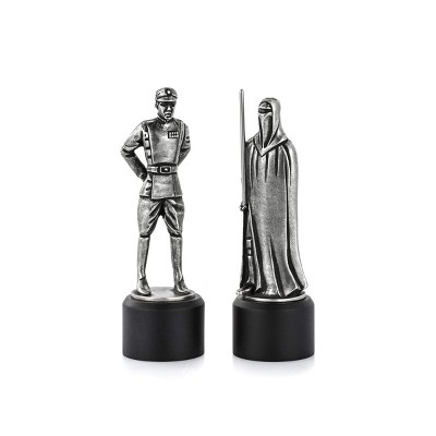 Royal Selangor Hand Finished Star Wars Collection Pewter Imperial Officer & Royal Guard Bishop & Knight Chess Piece Pair Gift