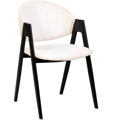 LeisureMod Upholstered Dining Chair, Curve-Back Design, Savor Series