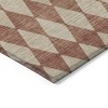 Orange And Copper Geometric Washable Indoor Outdoor Area Rug - 4 of 4