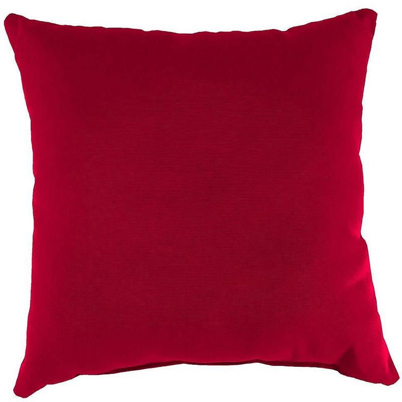 Polyester Classic Throw Pillow, 15" sq. x 7" Barn Red, 1 of 3