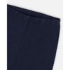 Deux par Deux Girl Organic Cotton Capri Leggings with Mesh Navy Blue - 4 of 4