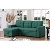 TiramisuBest Modern L-Shaped Lounger Sofa with Hidden Storage, Dark Gray Modular Sectional Couch for Living Room - 3 of 4
