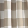 Kelly Checker Light Filtering Window Curtain Panels Neutral 52X84 Set - 3 of 4