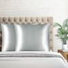 PiccoCasa Skin Luxurious Zipper Closure Satin Pillowcases 2 Pcs - 4 of 4