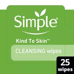 Simple Kind to Skin Facial Wipes - Unscented - 25ct