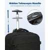 Hynes Eagle 2-in-1 Luggage Set, 20 inch Rolling Backpack + Fanny Pack-Black - 2 of 4