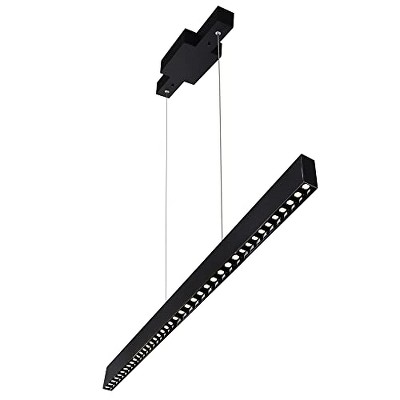 CWI Lighting Pienza 52 in LED Integrated Black Chandelier