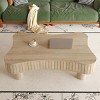 Lift Top Coffee Table,MDF Wood Coffee Table with Hidden Storage and Fluted Panel,Modern Coffee Table for Living Room or Corner-Coolbibila - 3 of 4