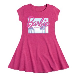 Girls' - Barbie - Sunny Days Ahead Fit & Flair Cap Sleeve Dress - 1 of 1
