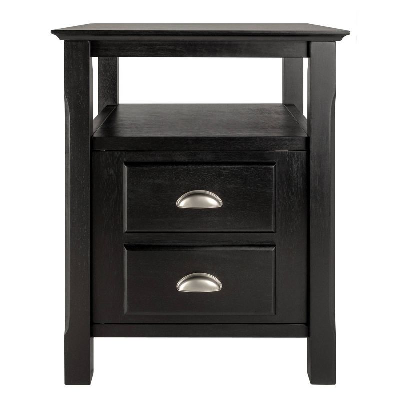 Timber Nightstand Black - Winsome, 5 of 9