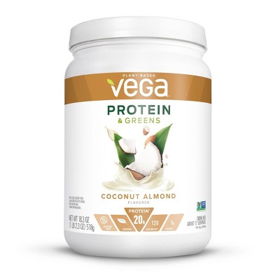 Vega Protein & Greens Vegan Protein Powder - Coconut Almond - 18.3oz