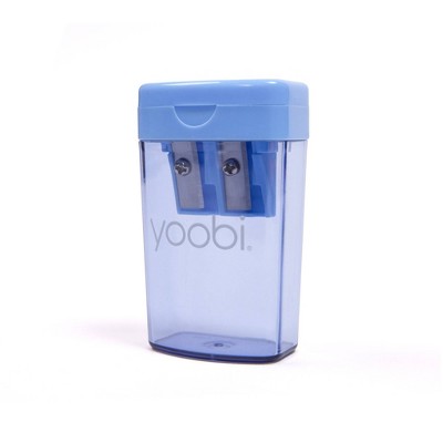 Pencil Sharpener Powder Blue - Yoobi™: Handheld, Non-Powered, Kids' Desk Tool, 90% Recycled Plastic, 2.5" Height