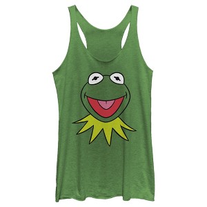 Women's The Muppets Kermit Costume Tee Racerback Tank Top - 1 of 4
