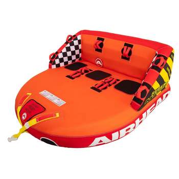 Sportsstuff 53-2213 Big Mable 2 Person Double Rider Lake Inflatable Towable  Boat Tube With 60-foot Tow Rope And Heavy-duty Full Nylon Cover : Target