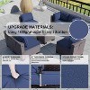 ALAULM Outdoor Patio Furniture Set Outdoor Sectional Rattan Sofa Set Brown Manual Wicker Patio Conversation Set with Cushions - 4 of 4