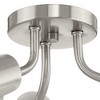 Progress Lighting Cornett 3-Light Flush Mount, Brushed Nickel, Metal Reflector Shades - 3 of 3