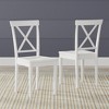 Glenwillow Home Oval Butterfly Leaf Dining Table + X-Back Dining Chairs Dining Set - 3 of 4