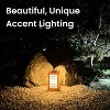 Solar LED Zen Outdoor Lantern with Amber/White Light - Techko Maid - 2 of 4