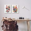 Stupell Industries Modern Tropical Flamingos Canvas Wall Art (Set of 2) - 2 of 4