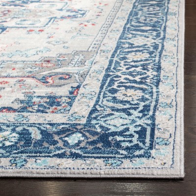 Brentwood 8' x 10' Light Grey Blue Wool Area Rug
