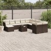 vidaXL Garden Sofa Set Brown PE Rattan Large Modular Garden Sofa Set - 2 of 4