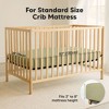KeaBabies 2pk Soothe Waterproof Fitted Crib Sheets for Girl, Boy, 100% Organic Soft Cotton Crib Mattress Protector Sheet - 3 of 4