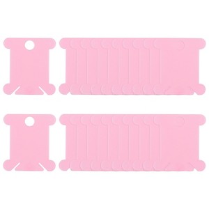 Unique Bargains PP Plastic Reusable Embroidery Floss Bobbins with Thread Clips 300 Pcs - 1 of 4