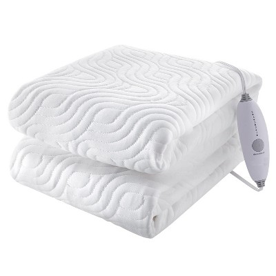 Air Layer Electric Mattress Pad Cover with 5 Heat Settings & 10 Hours Auto Off, Bed Warmer Washable Heating Mattress Pad