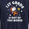 Boys' - Peanuts - 1st Grade Is Out of this World Graphic Long Sleeve Fleece Sweatshirt - 2 of 4
