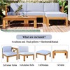Mshliw 5-Piece Outdoor Sectional Sofa Set with Cushions, and Tea Table – Stylish Patio Seating for Garden, Deck, or Balcony - 3 of 4