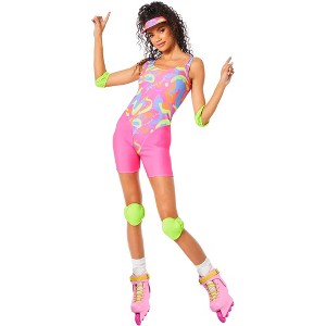 Barbie Movie Roller Blade Barbie Adult Costume - 1 of 2