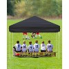 10x10 Heavy Duty Pop Up Canopy- Outdoor Canopy Tent with Portable Bag - 3 Adjustable Height, 4 Weight Bags, 8 Stakes & 4 Guy Ropes Included - 4 of 4