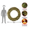 60" Prelit Wintry Pine Artificial Wreath Clear Lights - National Tree Company - 4 of 4