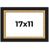 PosterPalooza | Embellished Brown Picture Frame - UV Acrylic, Backing Board, Hanging Hardware Included - 2 of 4