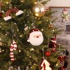Aoibox 65pcs Christmas Ornaments Set Shatterproof Baubles Gingerbread House Tree Topper Hanging Decor for Xmas Tree Gold Red White - 4 of 4