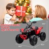 12V Kids ATV, Ride on Toy Car Bombardier Licensed BRP Can-am 4 Wheeler Quad Electric Vehicle, w/LED Lights, Full Metal Suspensions - 3 of 4